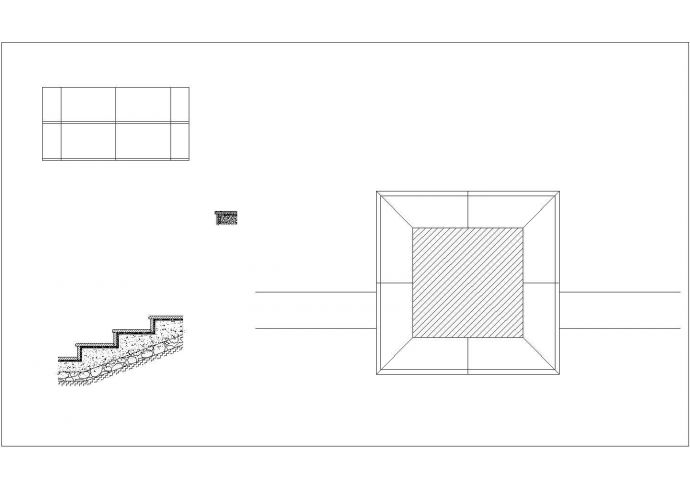 某广场景观简易设计施工图_图1