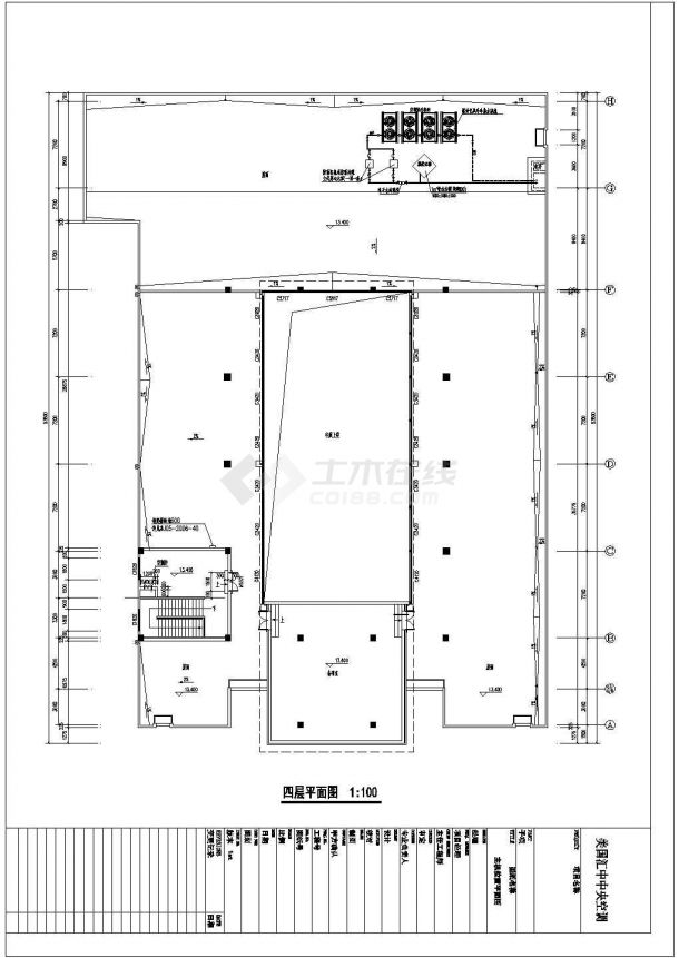 江苏某办公楼风冷机组加风机盘管空调系统设计图-图二