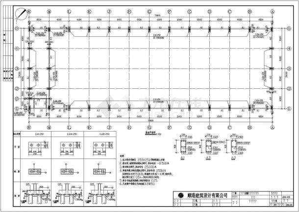 某地2层排架结构厂房全套结构施工图-图二