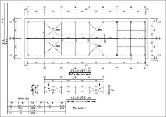 某地2层排架结构厂房全套结构施工图_图1