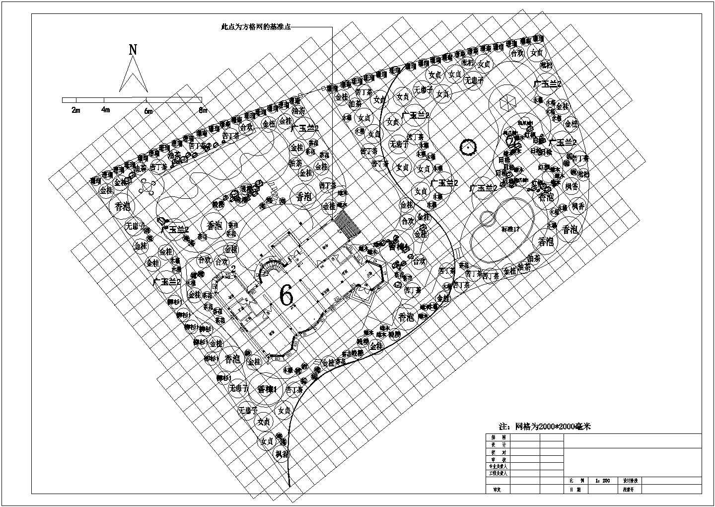 某别墅景观工程种植设计施工图