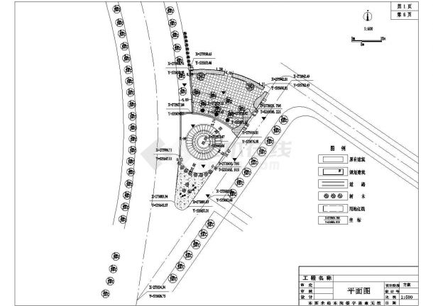 步行街广场景观规划设计施工图-图二