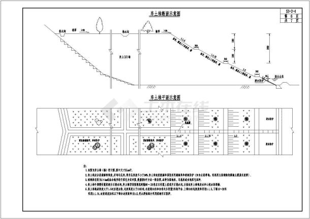 市政道路路基一般设计cad图-图二
