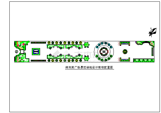 某广场景观设计施工cad参考图-图一