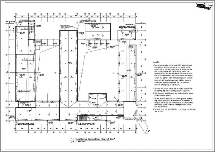 某高中学校4层教学楼电气设计施工图（英文版）_图1