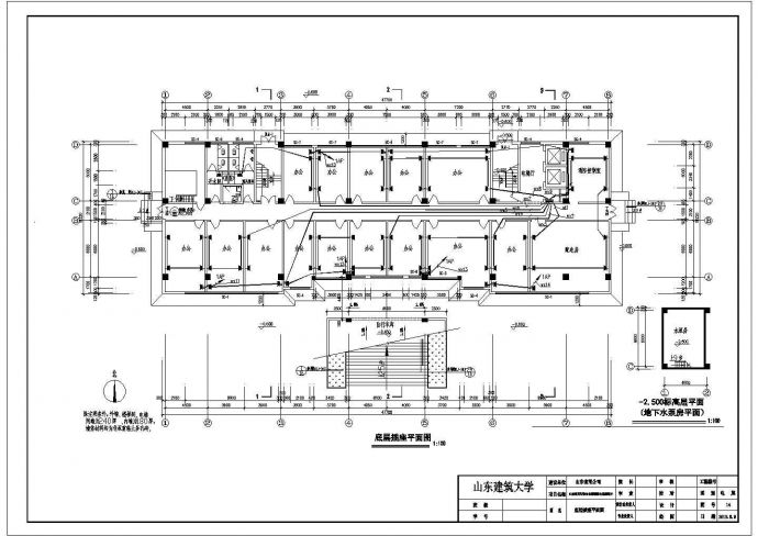 山东某7层行政楼电气设计全套施工图_图1