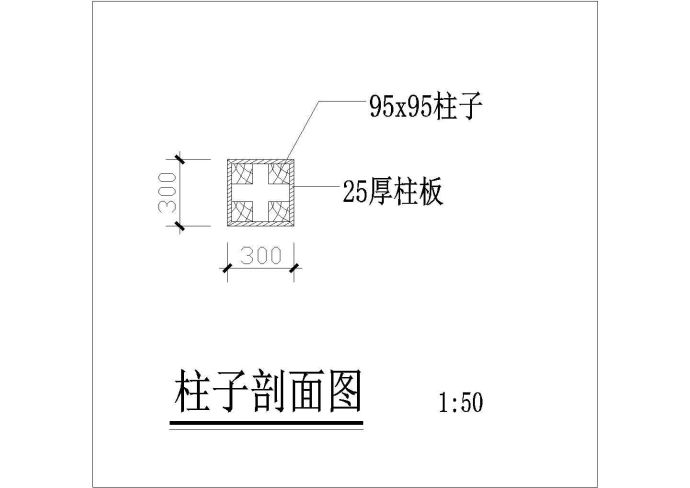 某弧形花架CAD布置图_图1