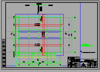 轨道交通地铁工程双柱三跨现浇箱型结构地下三层中间风井设计图，93张CAD_图1