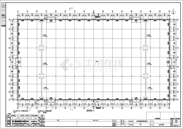 某地51000mmX96000mm轻钢结构厂房结构施工图-图二