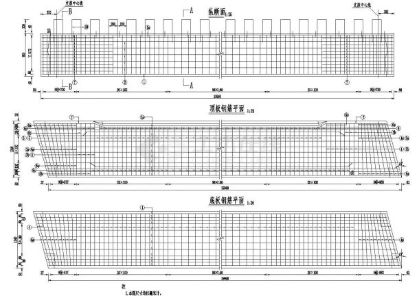 [湖南]20m预应力混凝土简支空心板上部构造设计图（0-45度全套）-图二