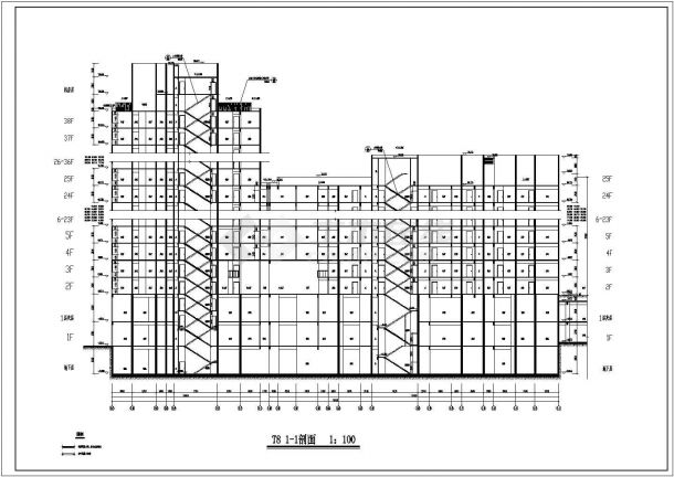 某地38层剪力墙结构商住楼建筑设计方案图-图一