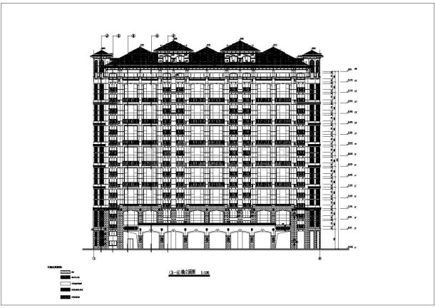 某地17层剪力墙结构高层住宅楼建筑施工图-图一