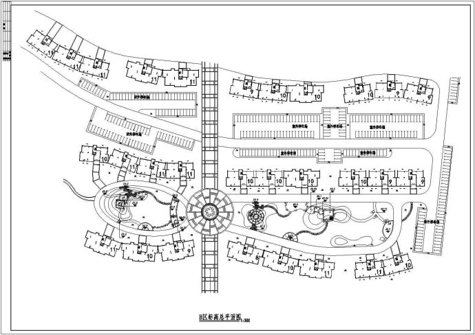 某小区景观CAD设计图_图1