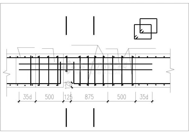 [北京]单柱两跨地下两层侧式地铁车站设计图（2011）-图一