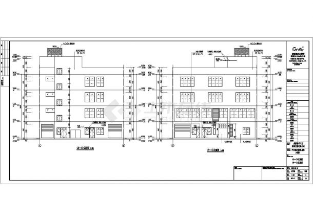 成都市青羊区4S汽车综合服务总部建筑设计施工图-图二