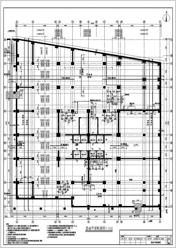 某地27层钢结构高层住宅结构设计施工图（地下3层）-图一