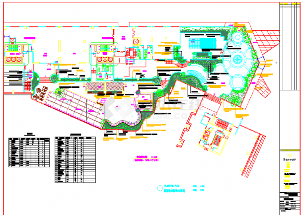 某居住区金色家园景观施工图设计（包含37个CAD）-图一