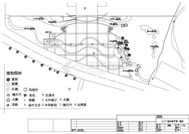 [安徽]某广场局部景观工程施工图-图二