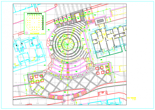 小区运动广场景观设计施工图-图二