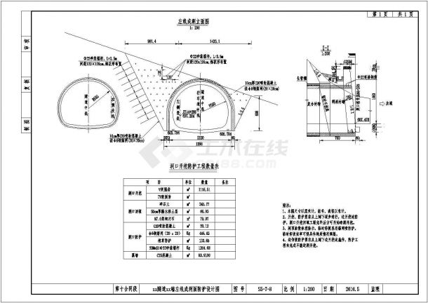 [湖南]高速公路隧道工程施工设计图（全套）-图二