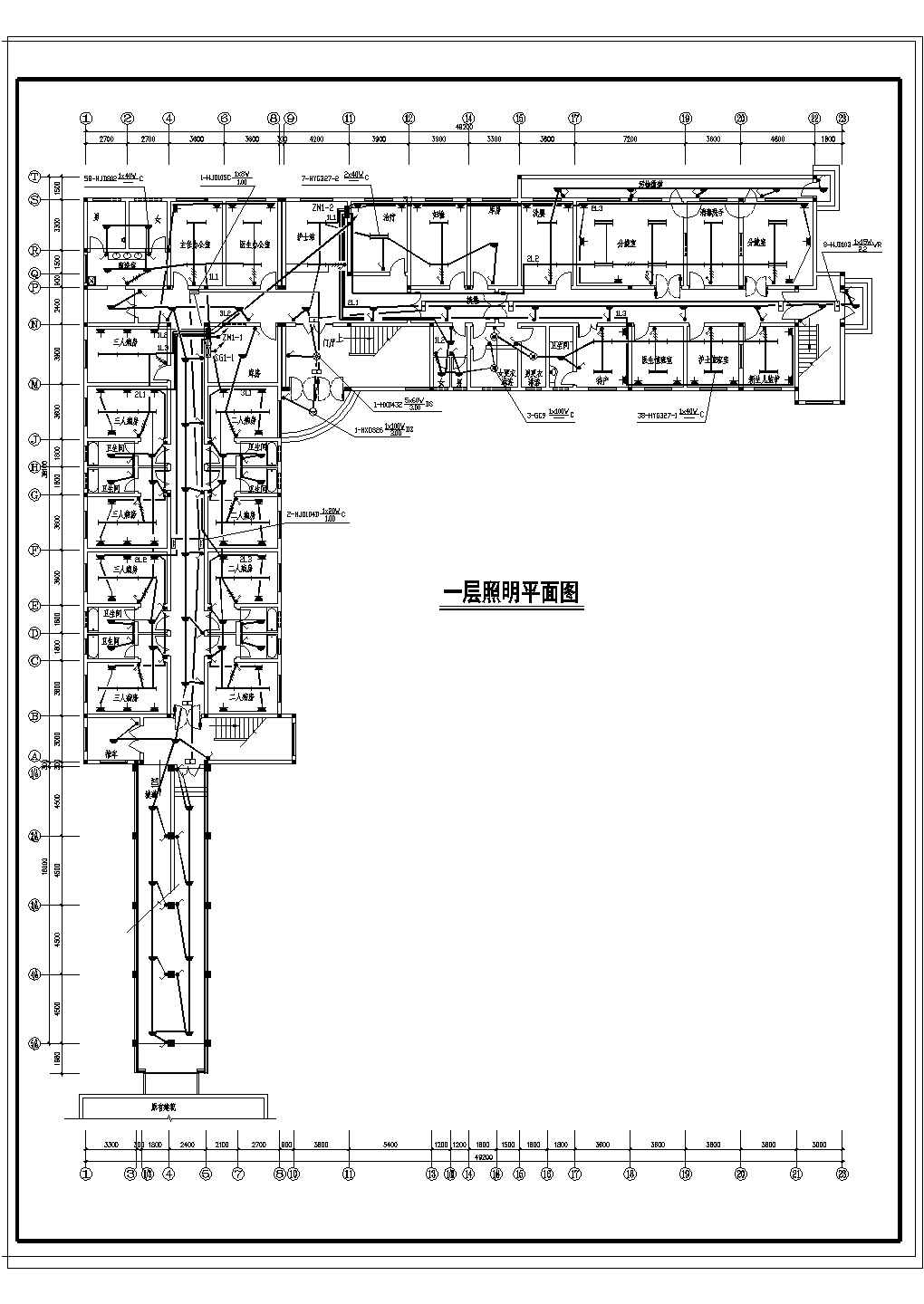 某县医院三层综合楼电气设计施工图
