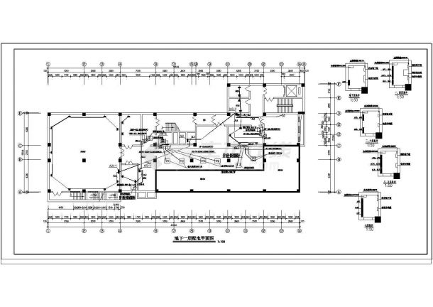 某地八层大型医院电气消防设计图纸-图二