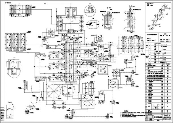 8M80型氮氢压缩机及管路部件大样详图-图一