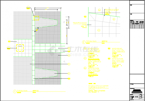 石首市某步行街园林景观工程施工设计CAD布置图-图二