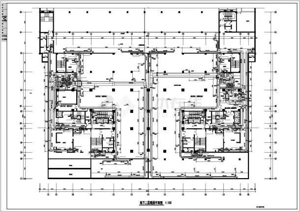 【山东】商住楼数码多联中央空调系统设计施工图(含新风机房)-图一