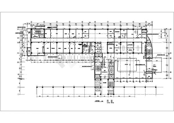 [方案]某医院住院部建筑平面设计方案-图一
