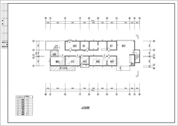 某地区大型公立综合医院急诊楼建筑方案CAD图纸-图一
