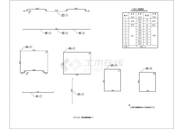 分离式立交连续箱梁桥桥墩施工图设计-图一