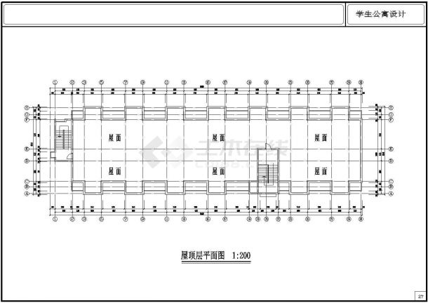 [方案]某中学学生公寓方案设计-图一