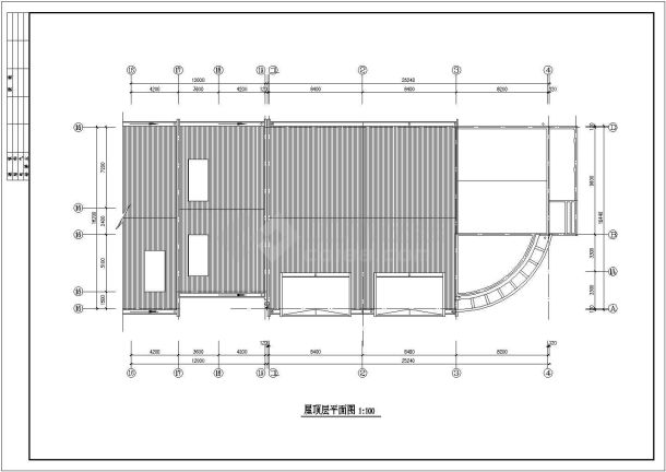 某五层小学CAD平面布置参考图-图二