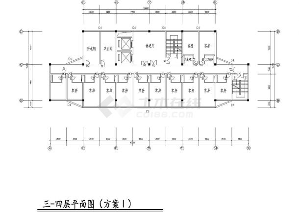某客运站设计方案（共8张图）-图二