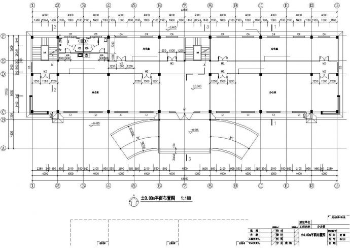 【泰州】三层机械配件厂厂房建筑施工图_图1