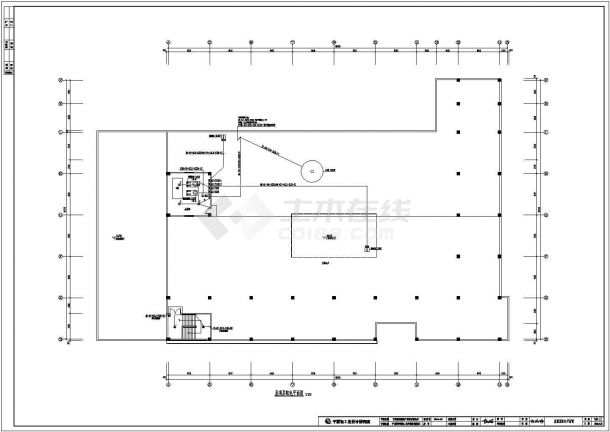 银川四层窗帘市场商场电气设计施工图-图一