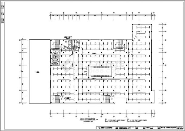 银川四层窗帘市场商场电气设计施工图-图二
