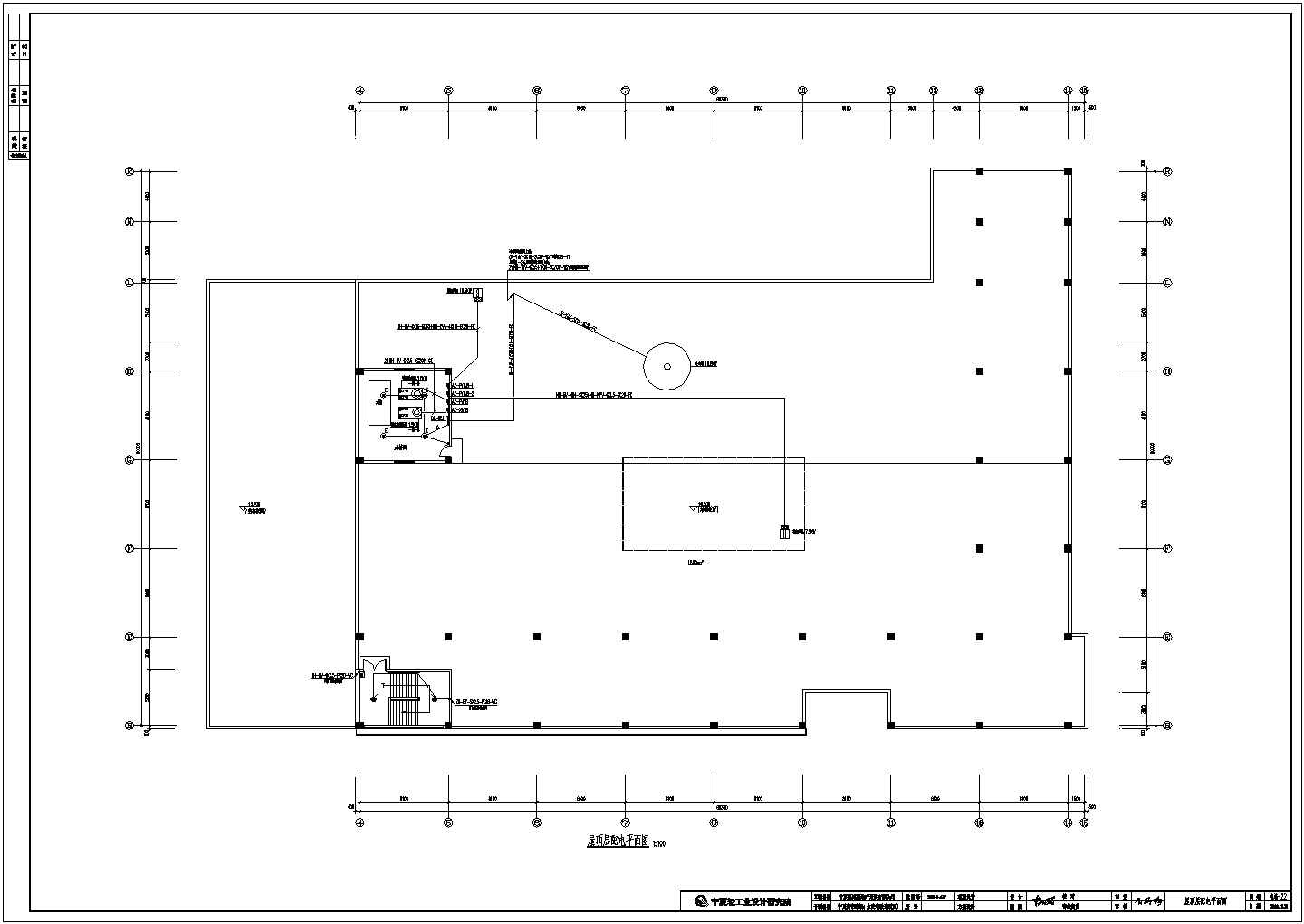 银川四层窗帘市场商场电气设计施工图