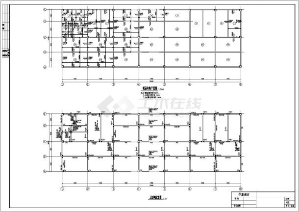 [毕业设计]某临街商办楼建筑结构方案图(合肥工业大学函授)-图二