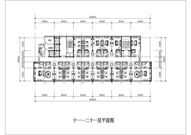 [方案]某酒店平面施工设计方案-图二