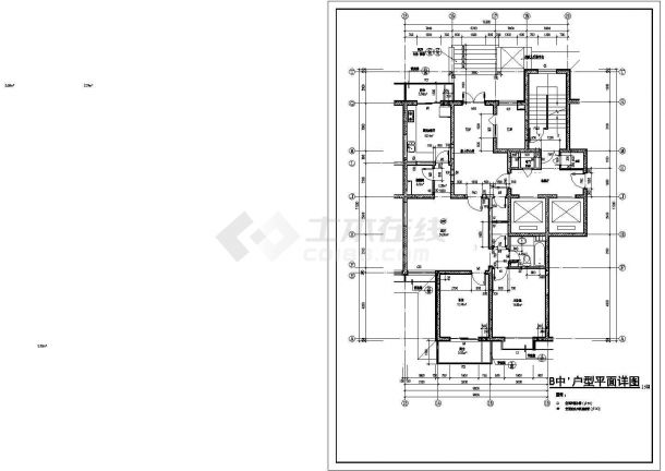 [方案]某高层住宅楼户型设计方案-图一