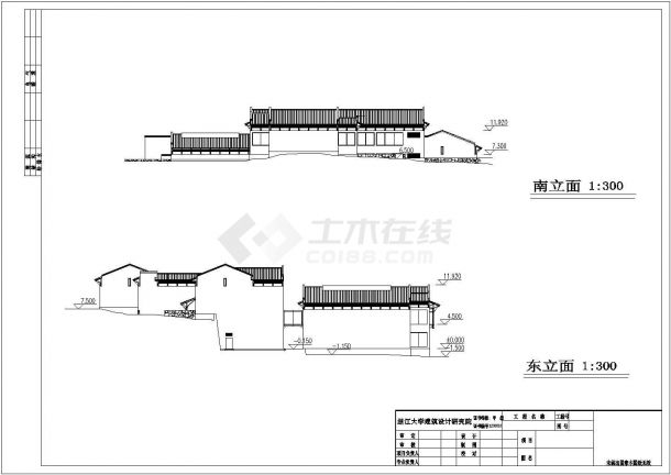 杭州三层历史博物馆建筑方案设计图-图二