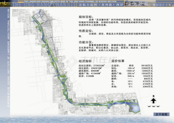 京杭运河(苏州段)两岸绿化景观规划设计文本-图一