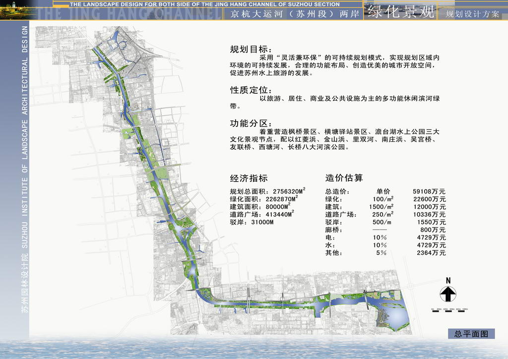 京杭运河(苏州段)两岸绿化景观规划设计文本