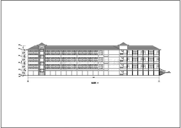 某地中心小学综合楼建筑方案设计图-图二
