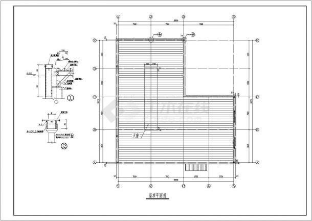 某单层轻钢钢结构厂房结构施工图全套-图二