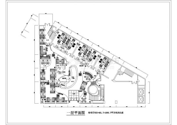 两层休闲场所空调及通风排烟系统施工图-图一