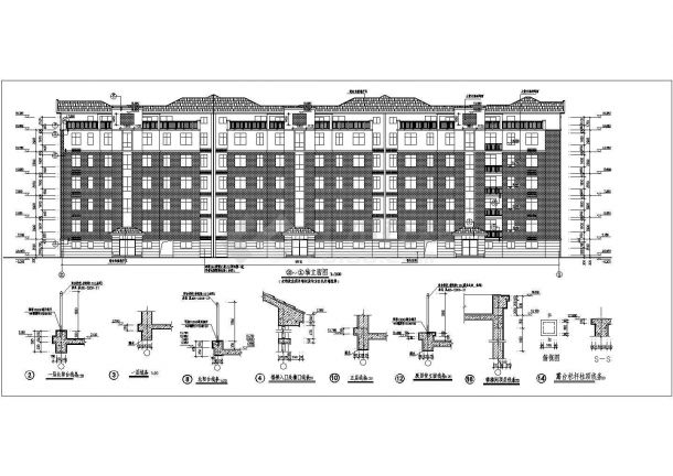 某地多层砖混结构住宅建筑设计施工图-图一
