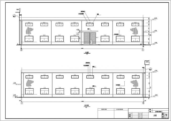 南京某食品厂房单层单跨门式刚架钢结构施工图（含建筑设计）_图1